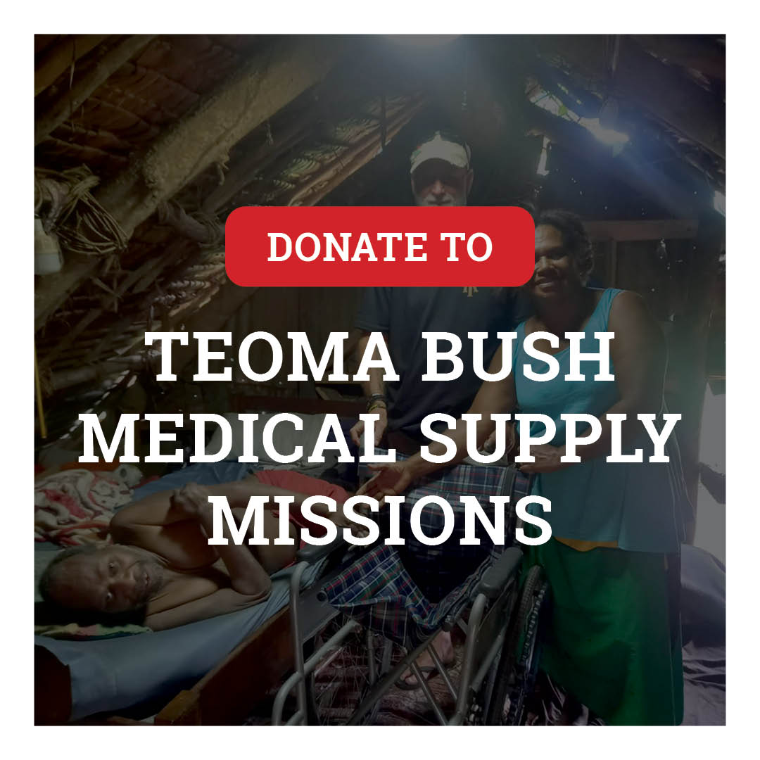 Teoma Bush Medical Supplies Donation