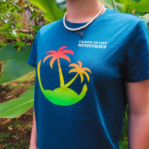 Woman's Tropical Print Tee