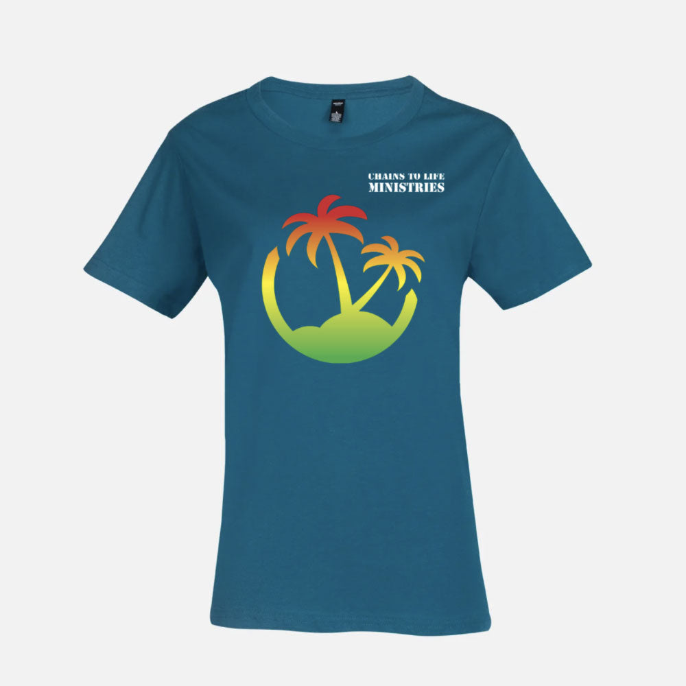 Woman's Tropical Print Tee